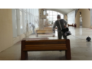 Mşü’de Korona Virüse Karşı Dezenfekte Çalışması