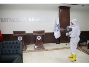 Battalgazi Belediye Binası Dezenfekte Edildi