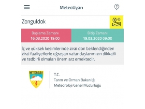 Meteorolojiden Zonguldak İçin Sarı Uyarı