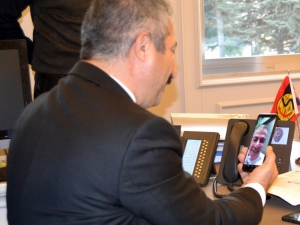 Eskişehir Emniyet Müdürü Dinç, Abd’de Emniyet Müdürlüğü Yapan Bayçora İle Görüştü