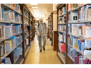 Bşeü’de Korona Virüse Karşı Dezenfeksiyon Çalışması