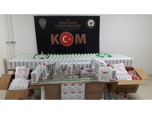 Ankara’da Sahte Dezenfekte Ürünleri Üreten Çete Çökertildi: 4 Tutuklama