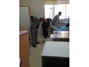 Gölbaşı Devlet Hastanesi Dezenfekte Edildi