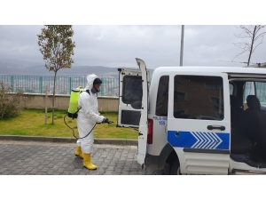 Polis Araçlarına Korona Virüsü Tedbiri