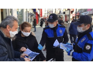 Polisten Broşürlü "Korona Virüs" Uyarısı