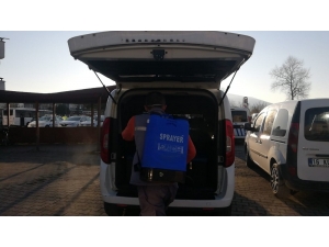 Polis Araçları Dezenfekte Edildi