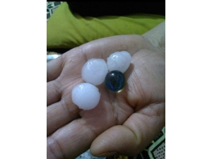 Siverek’te Misket Büyüklüğünde Dolu Yağdı