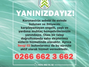 Dursunbey’de Evinden Çıkmayanlara Belediye Destek Olacak