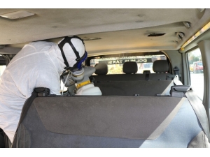 Ticari Ve Dolmuş Taksiler Dezenfekte Ediliyor