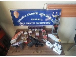 Karasu’da Kaçak Alkol Ve Sigara Operasyonu: 1 Gözaltı
