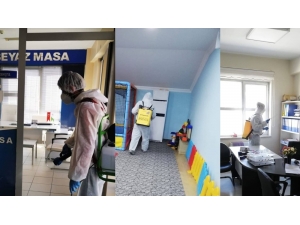 Kaynaşlı’da Her Yer Dezenfekte Ediliyor