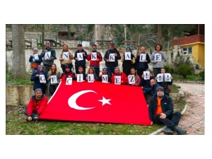 Bidos’dan Şehitler İçin 14 Kilometrelik Yürüyüş