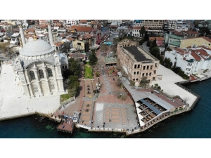 Boş Kalan Ortaköy Meydanı Havadan Görüntülendi