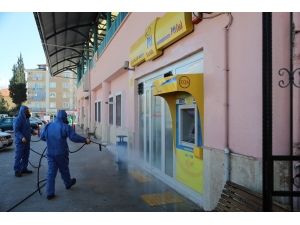 Pamukkale Cadde Ve Sokaklarında Korona Dezenfektesi