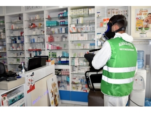 Aliağa’da Eczanelere Dezenfekte