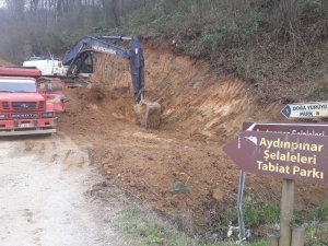 Aydınpınar Şelalelerinin Yolu Genişletiliyor