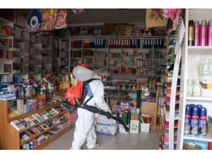 Aşkale’de Dezenfekte Çalışmaları Devam Ediyor