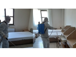 Düzce’de Ki Kyk Yurtları Dezenfekte Edildi