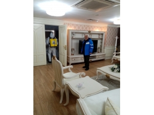 Büyükşehir, Stadı Dezenfekte Etti