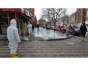 Erzincan’ın Caddelerinde Korona Virüs Temizliği