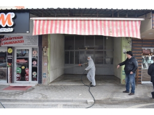 Havran’da 24 Saat Aralıksız Dezenfekte Çalışması Yapılıyor