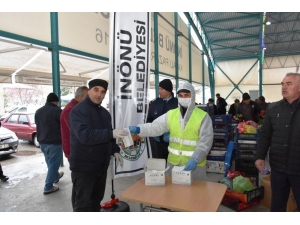 İnönü Belediyesi Korona Virüse Karşı Ücretsiz Maske Dağıttı