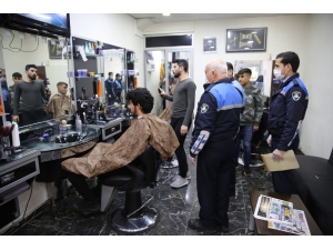 Haliliye Zabıtasından Kuaförlere Uyarı