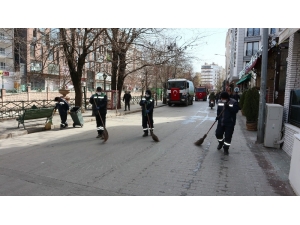 Odunpazarı’nda Cadde Ve Sokaklar Yıkandı