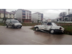 Bafra’da Trafik Kazası: 1 Yaralı