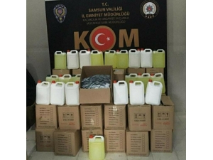 Samsun’da Merdiven Altı Dezenfektan Operasyonu