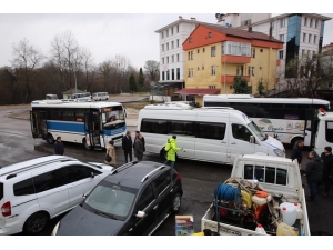 Halk Otobüsleri Ve Minibüsler Her Sefer Sonrası Dezenfekte Edilmeye Başlandı