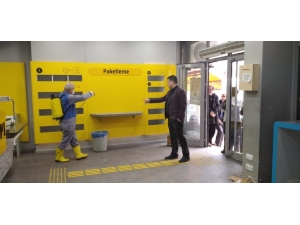 Ptt’de Dezenfekte Çalışmaları Devam Ediyor