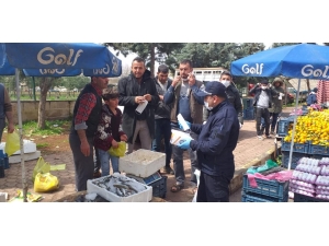 Kilis’te Pazar Esnafına Maske Dağıtıldı