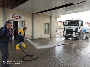 Gürpınar Belediyesinden Dezenfekte Çalışması