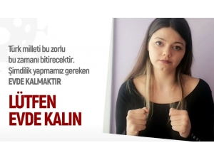 Bozüyük’ten İşaret Dilinde Evde Kalın Çağrısı