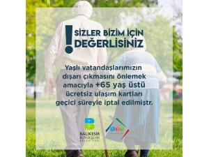 Balıkesir’de 65 Yaş Üstüne Ücretsiz Toplu Ulaşım Geçici Olarak Durduruldu