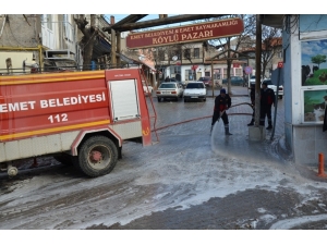 Emet’teki Tüm Sokaklar Baştan Aşağı Dezenfekte Edildi