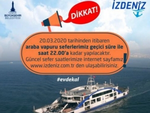 İzmir’de Araba Vapuru Seferlerinde Saat Değişikliği