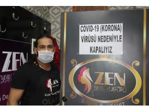 Kuaförler ‘Önce Sağlık’ Dedi, Kepenk Kapattı