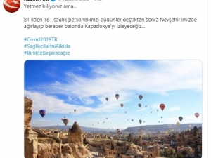 Belediye Başkanı Arı, 81 İlden 181 Sağlık Personeline Balon Hediye Edecek
