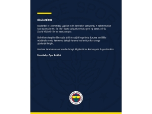 Fenerbahçe Beko’da Korona Virüs!