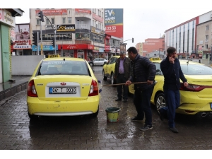 Taksicilerden Korona Virüs Önlemleri