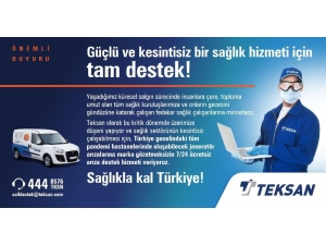 Teksan’dan Tüm Pandemi Hastanelerindeki Jeneratörlere Ücretsiz Müdahale Hizmeti