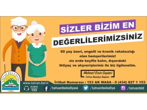 Tatvan’daki Yaşlıların Alışverişini Belediye Görevlileri Yapacak