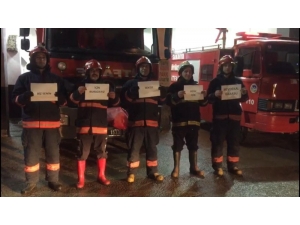 Karasu İtfaiyesinden Sağlıkçılara Destek