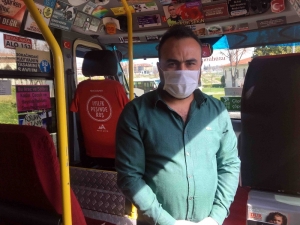 Minibüs Şoföründen ‘Korona’ İle Mücadelede Örnek Davranış