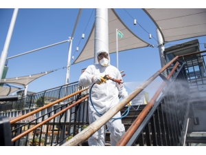 Mersin’in Her Yeri Dezenfekte Ediliyor