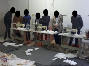 Asma Katta Kaçak Maske Üretimi