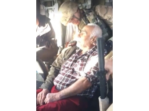 Kalp Krizi Geçiren Dede, Helikopterle Hastaneye Ulaştırıldı