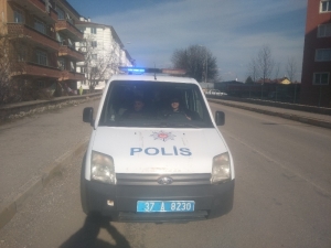 Daday’da Polis Ekiplerinden Anonslu ‘Evde Kal’ Uyarısı